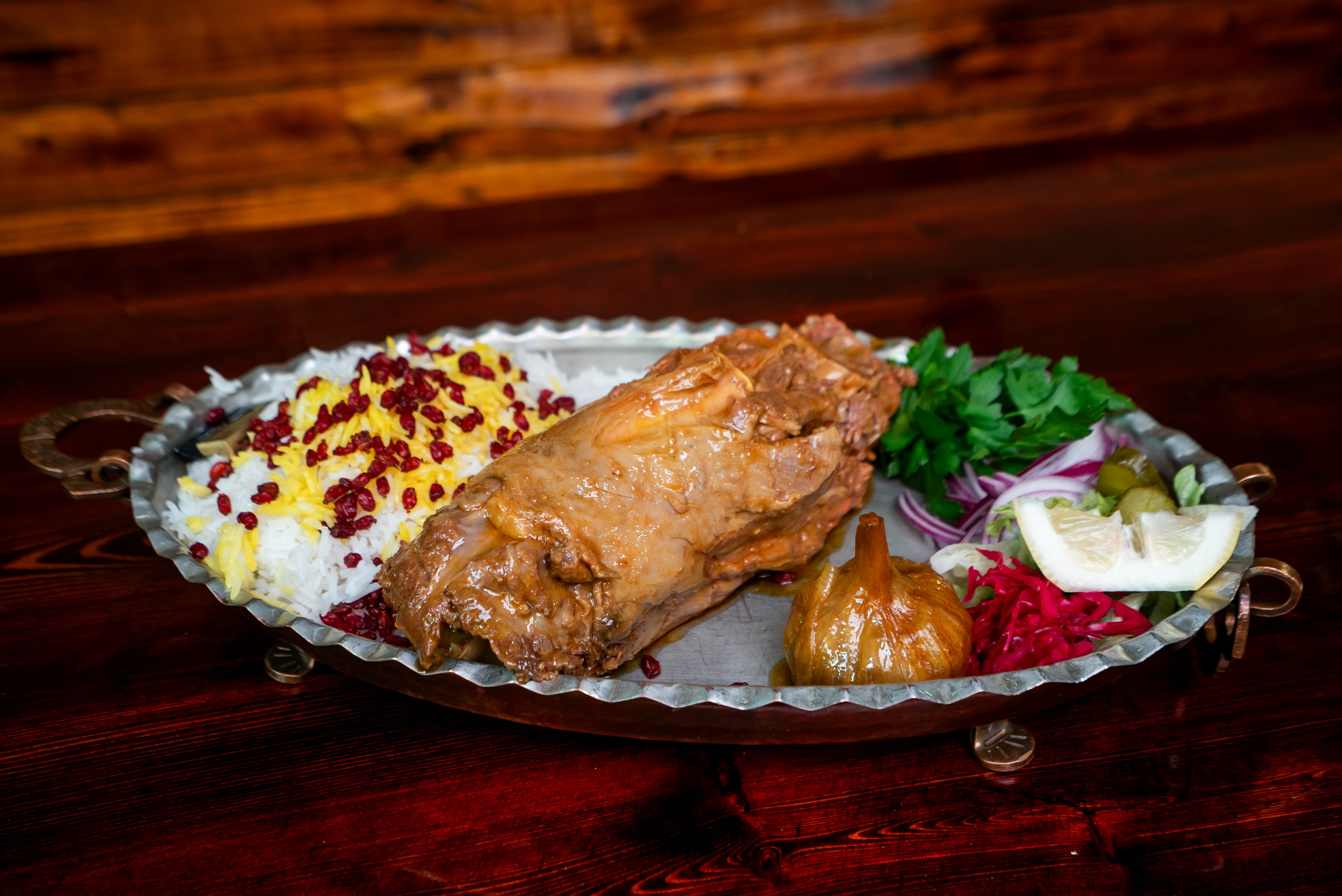 Whole lamb neck sam's master grill